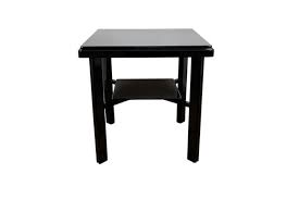 Art Deco Side Table In High Gloss Black