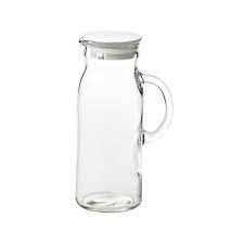 glasslock water jug with lid 1l for 7