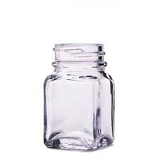 Wide Mouth Square Glass Bottle