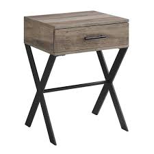 Maybe you would like to learn more about one of these? Welwick Designs 18 In X Leg 1 Drawer Metal And Wood Side Table Grey Wash Hd8603 The Home Depot