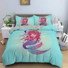 cartoon mermaid bedding set duvet