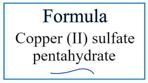 for copper ii sulfate pentahydrate