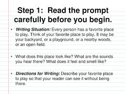 descriptive writing essay ppt 3 step