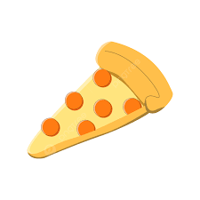 simple pizza slice cartoon pizza