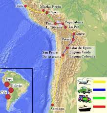 The most popular month to go is september, which has the. Map Of The Andes Of Chile Bolivia And Peru Bolivia Peru Trip Planning