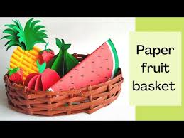 Paper Fruit Basket Craft