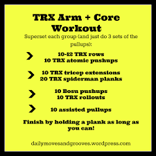 Trx Arms And Core Workout Daily Moves And Grooves