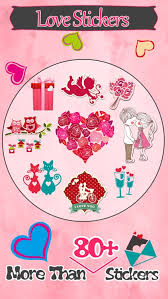 love sticker makeup pro add heart