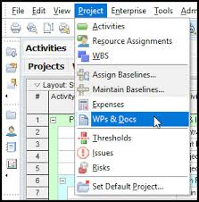 Using Primavera P6 Work Products And Documents