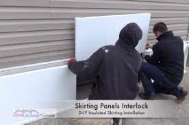 insulated skirting installation for