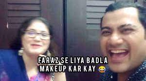 faraz se liya badla mena makeup kar