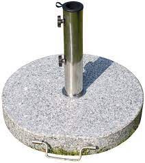 Shop parasols and accessories at john lewis & partners. Garden Market Place Large Round Granite Parasol Umbrella Base Weight 30kgs With Stainless Steel Tube Handle And Wheels Amazon Co Uk Garden Outdoors