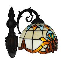 Tiffany Wall Sconce Stained Glass