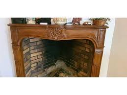 Pretty Louis Xv Style Old Oak Fireplace