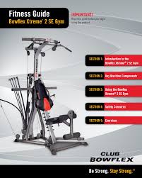 fitness guide bowflex xtreme 2 se gym