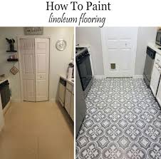 how to paint linoleum flooring the