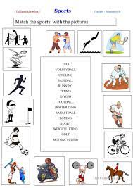 Free playlearning™ content curated by the lingokids educators team. Sports English Esl Worksheets For Distance Learning And Physical Classrooms