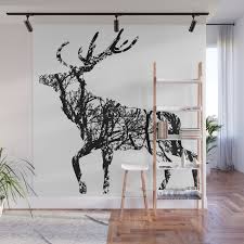 Deer In The Forest Wall Mural By Namosh