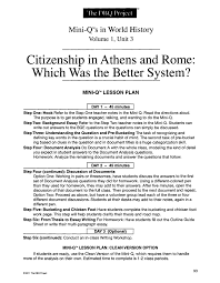 citizenship in athens and rome washington 