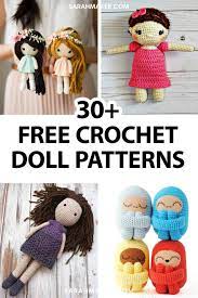 30 free crochet doll patterns sarah maker