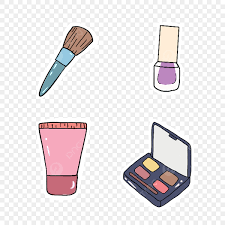 cute makeup cartoon sticker set