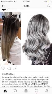 Grey Silver Hair Color Formula In 2019 Hair Color