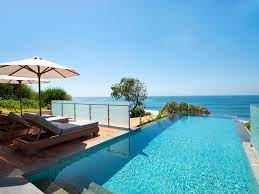 three bedroom ocean front pool villas