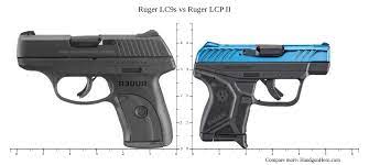 ruger lc9s vs ruger lcp ii size