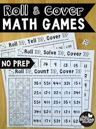 I love that these games can be printed out for use at home or in the classroom. No Prep Math Games This Reading Mama