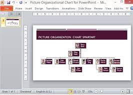 picture organizational chart template