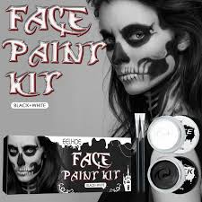 body paint vire zombie skull face