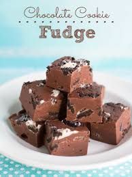 condensed milk fudge with cookies the