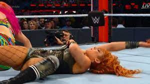 Becky Lynch suffers wardrobe malfunction during WWE Royal Rumble 2019 match  as cameras cut to black - Mirror Online