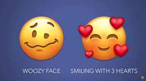 The internet is confused what does the new woozy face. 3 Heart Face Emoji Png Drawing