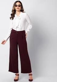 Floryday offers latest ladies' dresses collections to fit every occasion. Buy Purple Formal Trousers For Women Online In India Faballey