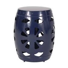 Sheila Outdoor Metal Side Table Navy Blue