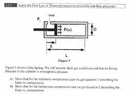 Solved Adiabatic Compression Of The
