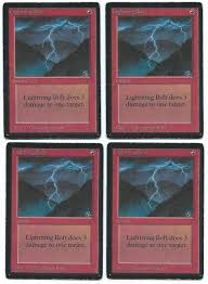 Beta Lightning Bolt Magic The Gathering Mtg Cards Moxbeta Com