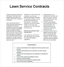 Free Landscape Maintenance Contract Template Westwindfarm Info