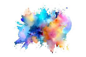 Colorful Paint Splatter Ink Splash