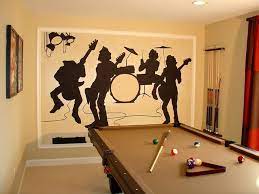 Eclectic Basement Wall Mural Stickers