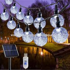 solar powered string lights outdoor led