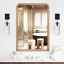 Wallbeyond Wood Frame Bathroom Mirror