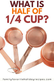 how much is half of 1 4 cup tricks for