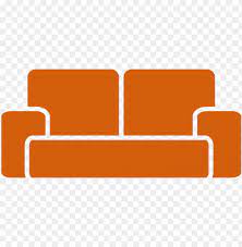 Sofa Icon Orange Sofa Icon Png Free
