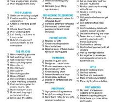 Wedding Coordinator Checklist Checklist Wedding Planner