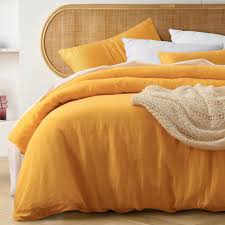 Marigold French Linen Quilt Cover Set