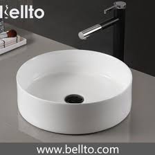 40 round bathroom porcelain vessel