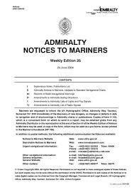 admiralty notices to mariners united