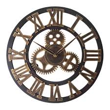 Roman Gear Clock 80cm Furniture Home